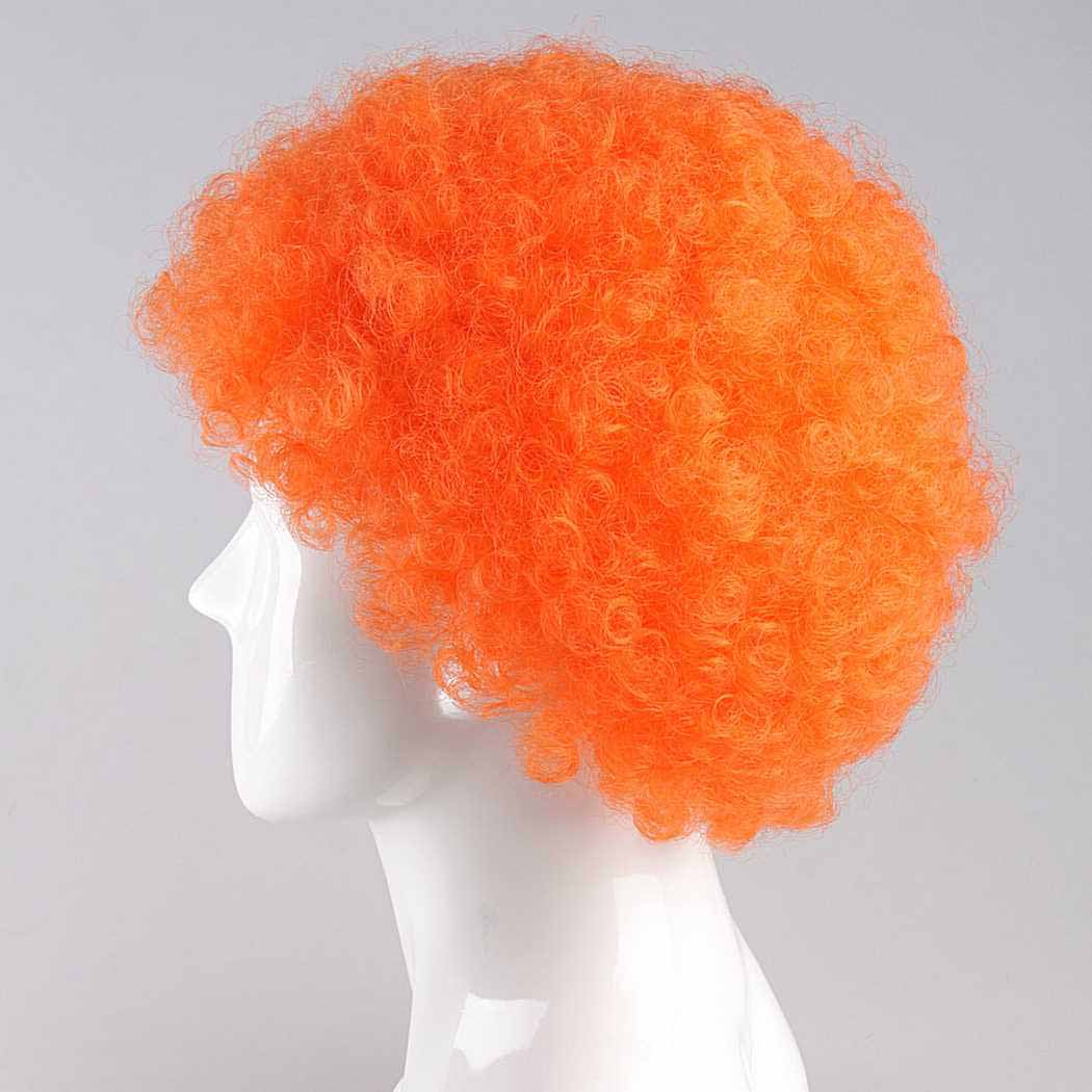 flagwigs, football wigs, fan wigs, afro wigs, mullet wigs, bob wigs, euro wigs,  premier league wigs,Orange Afro Wig