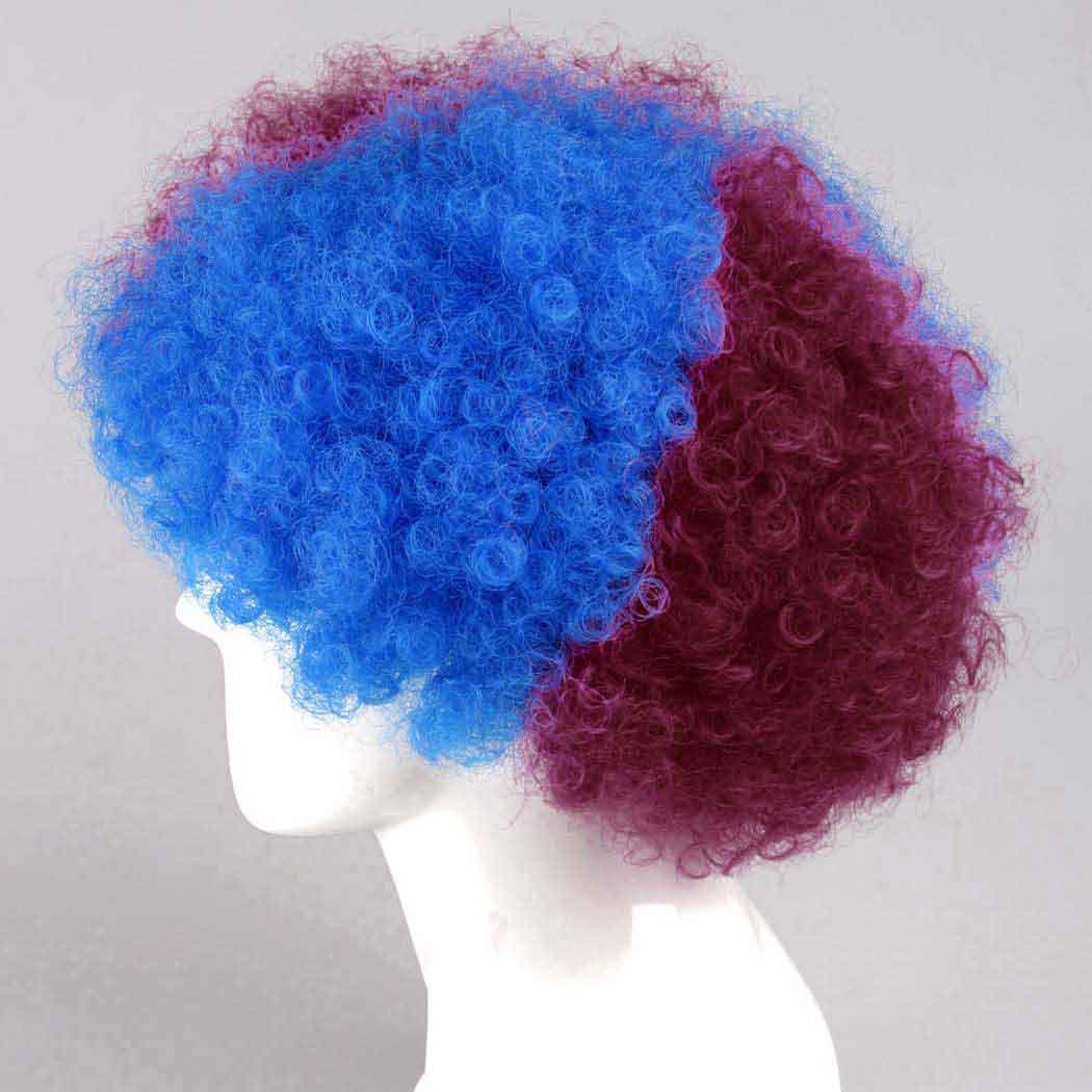 flagwigs, football wigs, fan wigs, afro wigs, mullet wigs, bob wigs, euro wigs,  premier league wigs,Barcelona Afro Wig B