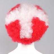 flagwigs, football wigs, fan wigs, afro wigs, mullet wigs, bob wigs, euro wigs,  premier league wigs,Switzerland Afro Wig