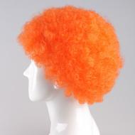 flagwigs, football wigs, fan wigs, afro wigs, mullet wigs, bob wigs, euro wigs,  premier league wigs,Orange Afro Wig