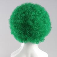 flagwigs, football wigs, fan wigs, afro wigs, mullet wigs, bob wigs, euro wigs,  premier league wigs,Green Afro Wig