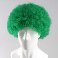 flagwigs, football wigs, fan wigs, afro wigs, mullet wigs, bob wigs, euro wigs,  premier league wigs,Green Afro Wig